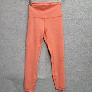 Lululemon Wunder Train Coral Leggings